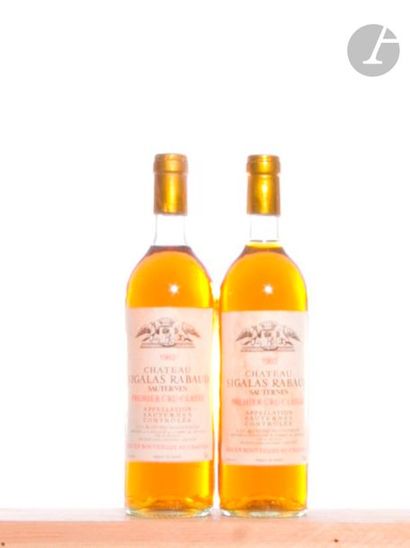 null 2 B CHÂTEAU SIGALAS RABAUD (1 B.G. ; e.t.h.), CC1 Sauternes, 1983