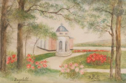 null Désirée HELLE (XIXe-XXe siècle)
La Marchande de fleurs, 1930
Technique mixte...