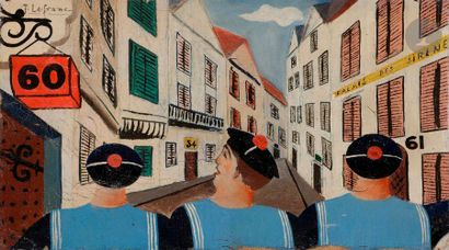 null Jules LEFRANC (1887-1972)
Les Marins
Huile sur toile.
Signée en haut à gauche.
19...