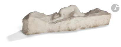null *Amadeo GENNARELLI (1881-1943)

Nu étendu, 1900

Marbre blanc sculpté.

Signé...