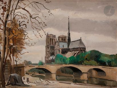 null Edmond CERIA (1884-1955)

Paris, Notre-Dame

Huile sur panneau.

Signée en bas...