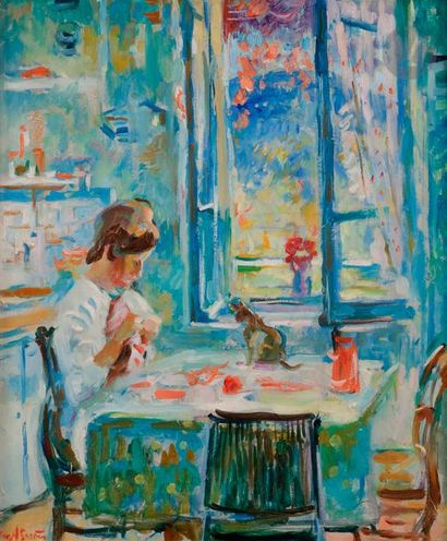 null Max AGOSTINI (1914-1997)

Femme à sa cuisine

Huile sur toile.

Signée en bas...