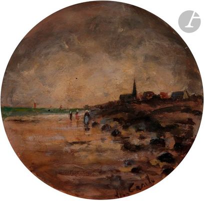 null Alfred CASILE (1848-1909)

Paysage de Bretagne

2 huiles sur panneau en tondo.

Signées...