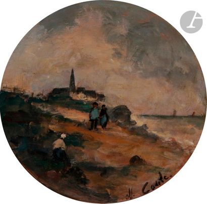 null Alfred CASILE (1848-1909)

Paysage de Bretagne

2 huiles sur panneau en tondo.

Signées...