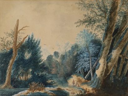 null Pierre-Antoine MONGIN (1761 - 1827)

Paysage au pêcheur

Aquarelle gouachée.

Signée...