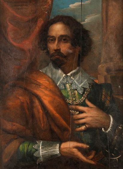 null ÉCOLE ESPAGNOLE du XIXe siècle

Portrait dit de Don Diego Philippus de Guzmann

Panneau,...