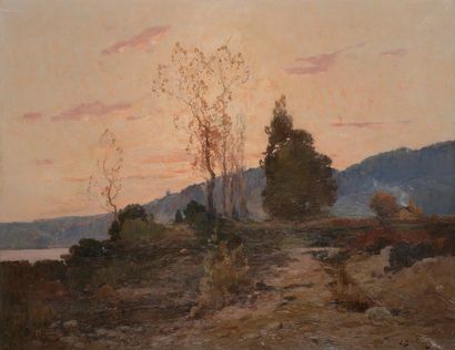 null Louis René BOULANGER 

(Paris, 1860 - Brou, 1917)

Paysage 

Sur sa toile d'origine.

Signée...