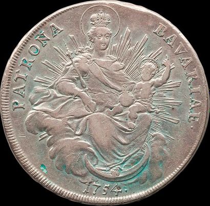 null BAVIERE. Maximilien III Joseph Electeur (1745-1777).LOT de 2 thalers en argent...