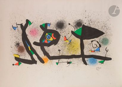 null Joan MIRó [catalan] (1893-1983)
Sculptures, 1974
Lithographie en couleurs.
Épreuve...