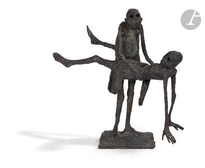 null Marc PETIT (né en 1961)
Le couple de la danse macabre, 2001
Epreuve en bronze...