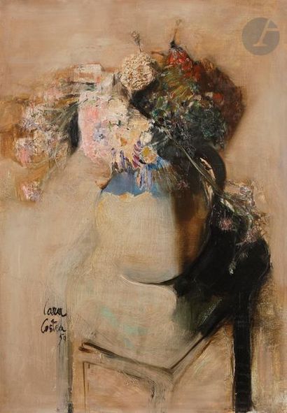 null Philippe CARA-COSTEA (né en 1925)
Vase de fleurs, 1959
Huile sur toile.
Signée...