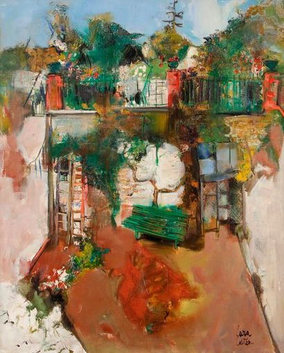 null Philippe CARA-COSTEA (né en 1925)
Le Jardin, 1960
Huile sur toile.
Signée en...