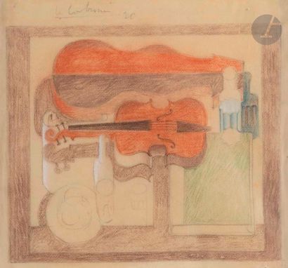 null Charles-Édouard JEANNERET dit LE CORBUSIER (1887-1965)
Nature morte au violon,...
