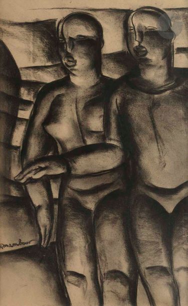 null Auguste MAMBOUR (1896-1968)
Couple
Fusain.
Signé en bas à gauche.
64 x 39 cm

Nous...