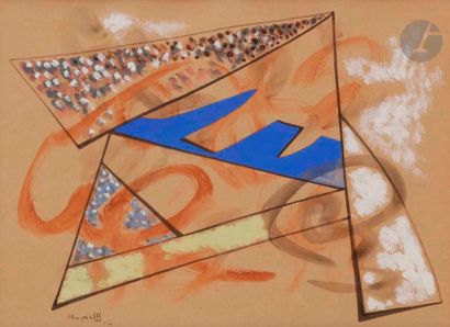 null Alberto MAGNELLI (1888-1971)
Composition, 1942
Gouache et aquarelle.
Signée...