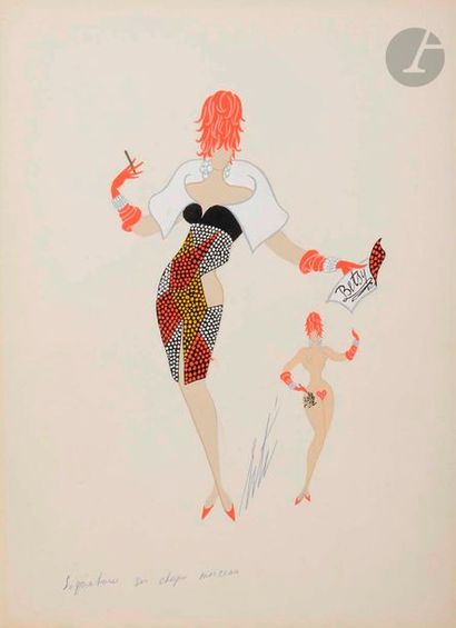 null Romain de Tirtoff dit ERTÉ (1892-1990)
Folies Pigalle - La Robe de la star,...