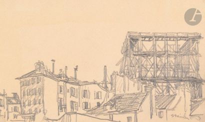 null Théophile Alexandre STEINLEN (1859-1923)
La Construction du Sacré-Cœur, vers...