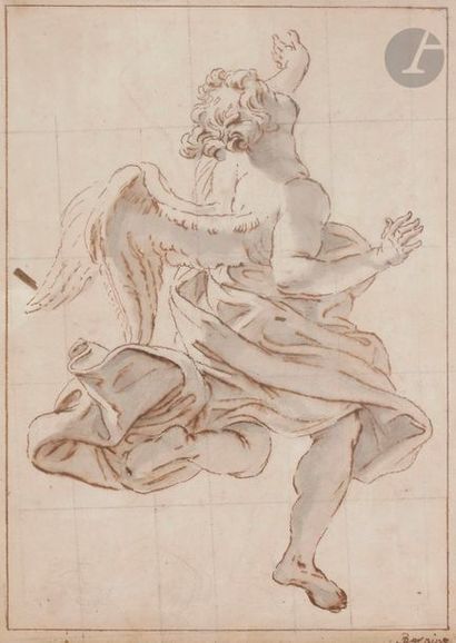 null Giovanni Battiste GAULLI dit BACICCIO (Gênes 1639 - Rome 1709)
Étude d'ange
Plume...