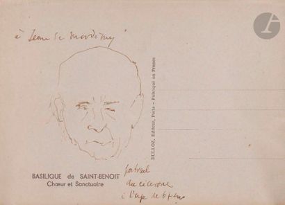 null Max JACOB (1876-1944)
Portrait du Cicérone à l'âge de 67 ans
Encre brune sur...