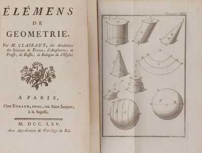 null CLAIRAUT Alexis Claude (1713-1765).
Élémens de géométrie (Paris, Durand neveu,...