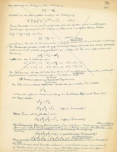 null EINSTEIN Albert (1879-1955).
MANUSCRIT autographe [pour Bivector Fields II,...