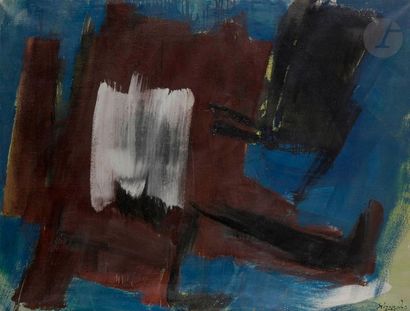 null Gérard SCHNEIDER (1896-1986)
Composition, 1965
Huile sur toile.
Signée et datée...