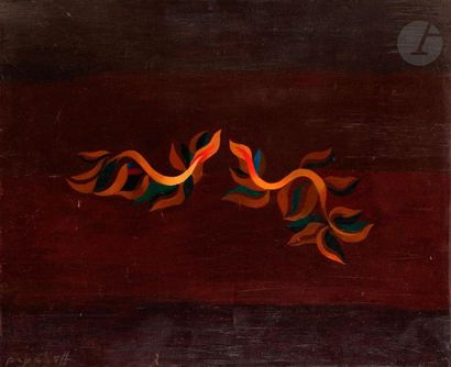 null Georges PAPAZOFF [bulgare] (1894-1972)
Germination, vers 1932
Huile sur toile.
Signée...