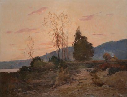 null Louis René BOULANGER 
(Paris, 1860 - Brou, 1917)
Paysage 
Sur sa toile d’origine.
Signée...