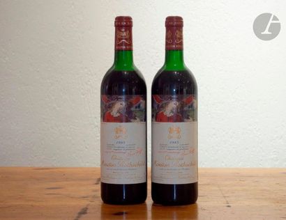 null 2 B CHÂTEAU MOUTON ROTHSCHILD (H.E ; e.l.s.), GCC1 Pauillac, 1985