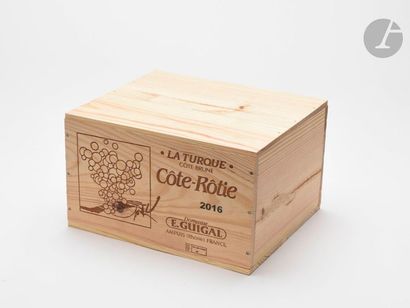 null 6 B CÔTE RÔTIE LA TURQUE (Original Wooden Case), Guigal, 2016