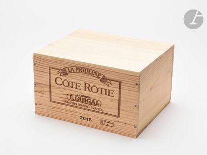 null 6 B CÔTE RÔTIE LA MOULINE (Original Wooden Case), Guigal, 2016
