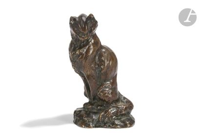 null THOMAS FRANÇOIS CARTIER (1879-1943)
Chat assis
Sculpture. Épreuve en bronze...