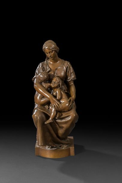 null Paul DUBOIS (1829 - 1905)

Maternité

Épreuve en bronze patiné. 

Barbedienne...