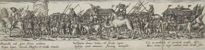 Johann Theodore de Bry (1561-1623) Le Triomphe de la Mort. Burin d'après Titien....