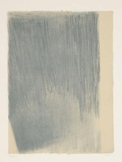 Geneviève Asse (née en 1923) Sans titre I. 1968. Lithographie. 330 x 445. Mason 92....