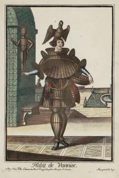 Nicolas II de Larmessin (actif à la fin du XVIIe s.) Habit de Vannier. Eau-forte....