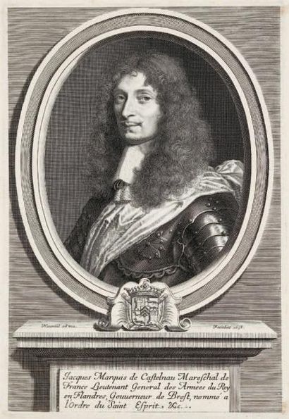Robert Nanteuil (1623-1678) Jacques Marquis de Castelnau Mareschal de France (...)...