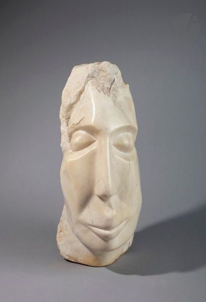 null ACHIAM (1916-2005)
Sérénité, 1979
Sculpture en marbre de Maurienne - Taille...
