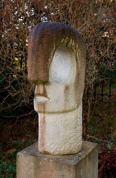 ACHIAM (1916-2005)
Tête avec trou n°1, 1962
Sculpture...