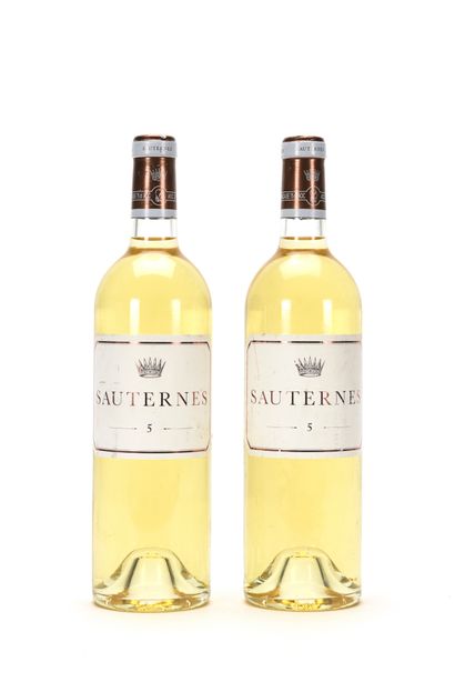 null 
2 B SAUTERNES N°5 (e.l.a.), Château d'Yquem, NM



TVA récupérable pour les...