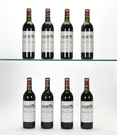 null 
8 B CHÂTEAU PONTET CANET (Caisse Bois de 12 remise à l'acquéreur) (4 B.G ;...