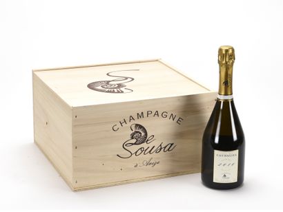 null 
6 B CHAMPAGNE EXTRA BRUT GRAND CRU CUVÉE DES CAUDALIES (Caisse Bois d'origine)...