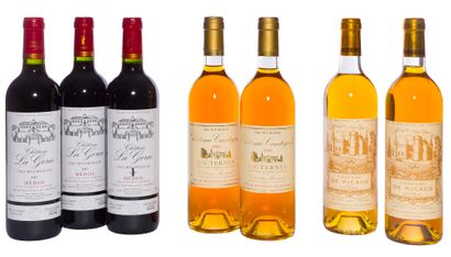 null 3 B CHÂTEAU LA GORCE (1 e.a.), Médoc, 2007
2 B CHÂTEAU CANTEGRIL (e.l.s.), Sauternes,...