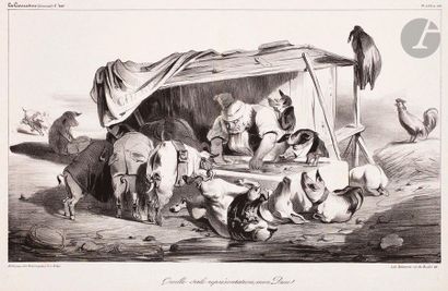 null Honoré Daumier (1808-1879) 

Quelle sale représentation, mon Dieu ! (La Caricature,...