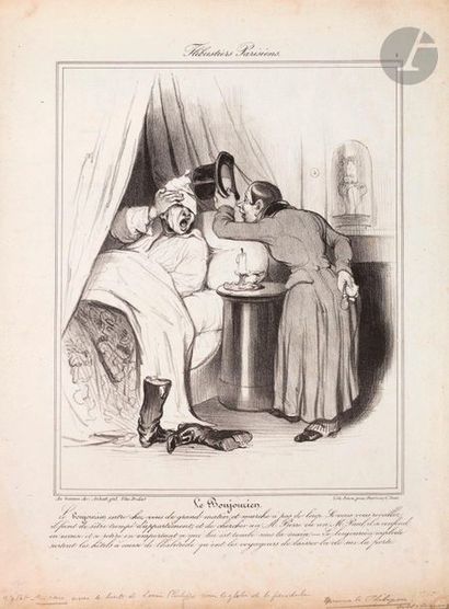 null Honoré Daumier (1808-1879) 

Le Bonjourien. (Flibustiers parisiens, pl. 1)....