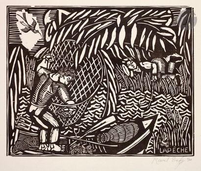 null Raoul Dufy (1877-1953) 

La Pêche. 1910-1911. Bois gravé. 400 x 320. Pernoud,...