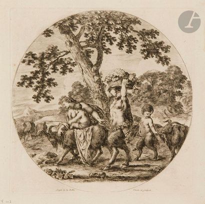 null Stefano della Bella (1610-1664)

La Famille du satyre en marche. 1657. Eau-forte....