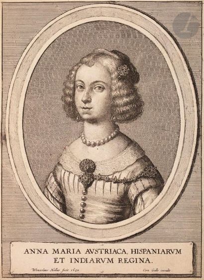 null Wenceslaus Hollar (1607-1677) 

Anna Maria Austriaca, Hispaniarum et Indiarum...