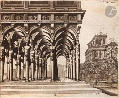 null Vredeman de Vries (1527-1606) (d’après)

Architectures de fantaisie. Eau-forte...