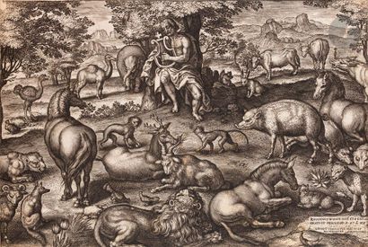 null Johannes Wierix (1549-c. 1620)

Orphée et les animaux. 1615. Burin. 176 x 120....